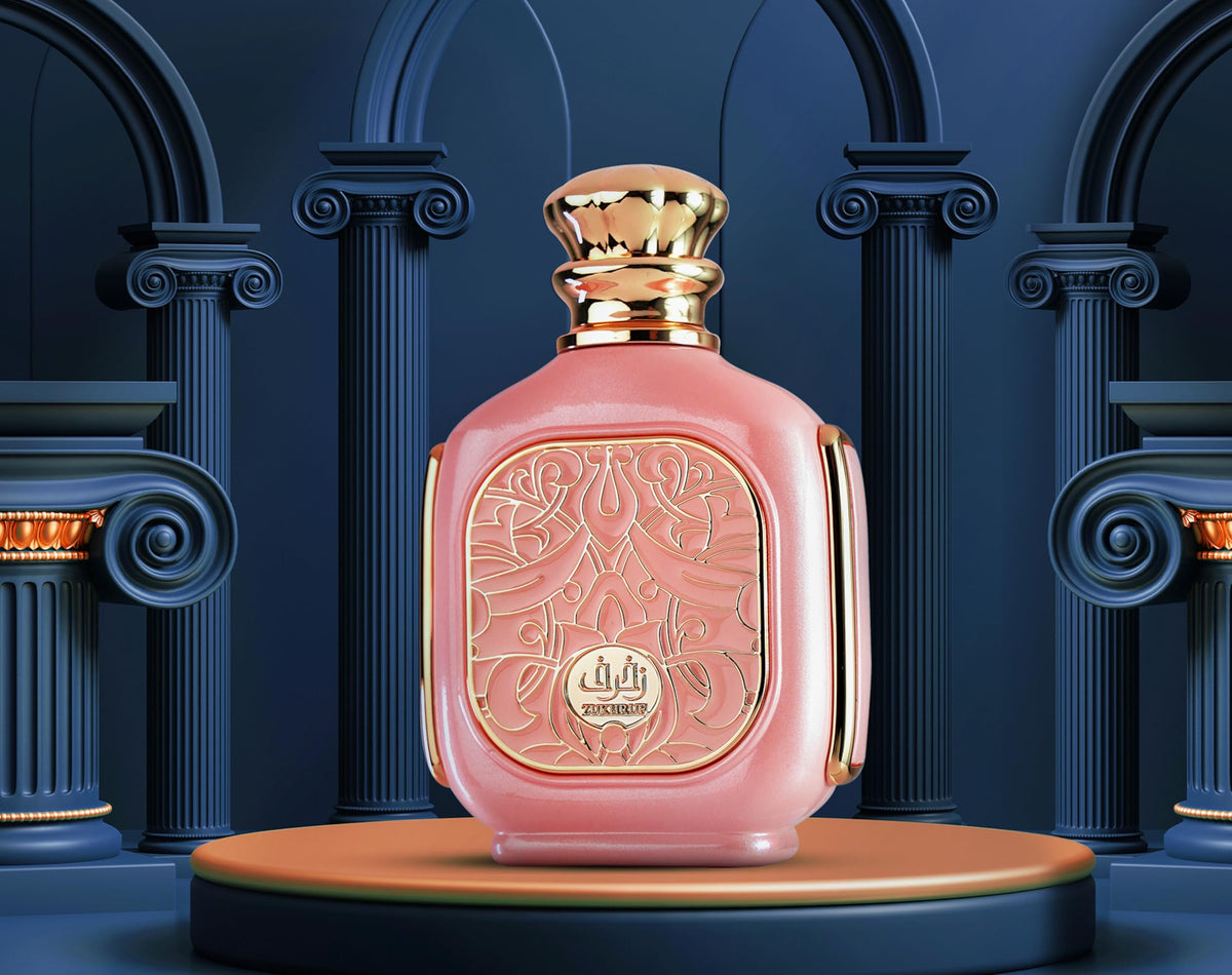 Zimaya Zukhruf Femme packaging box suggests refined gifting option.
