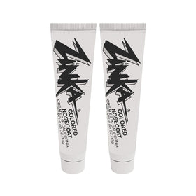 Zinka colored zinc oxide sunblock nosecoat white 2-pack for sun protection on the nose.