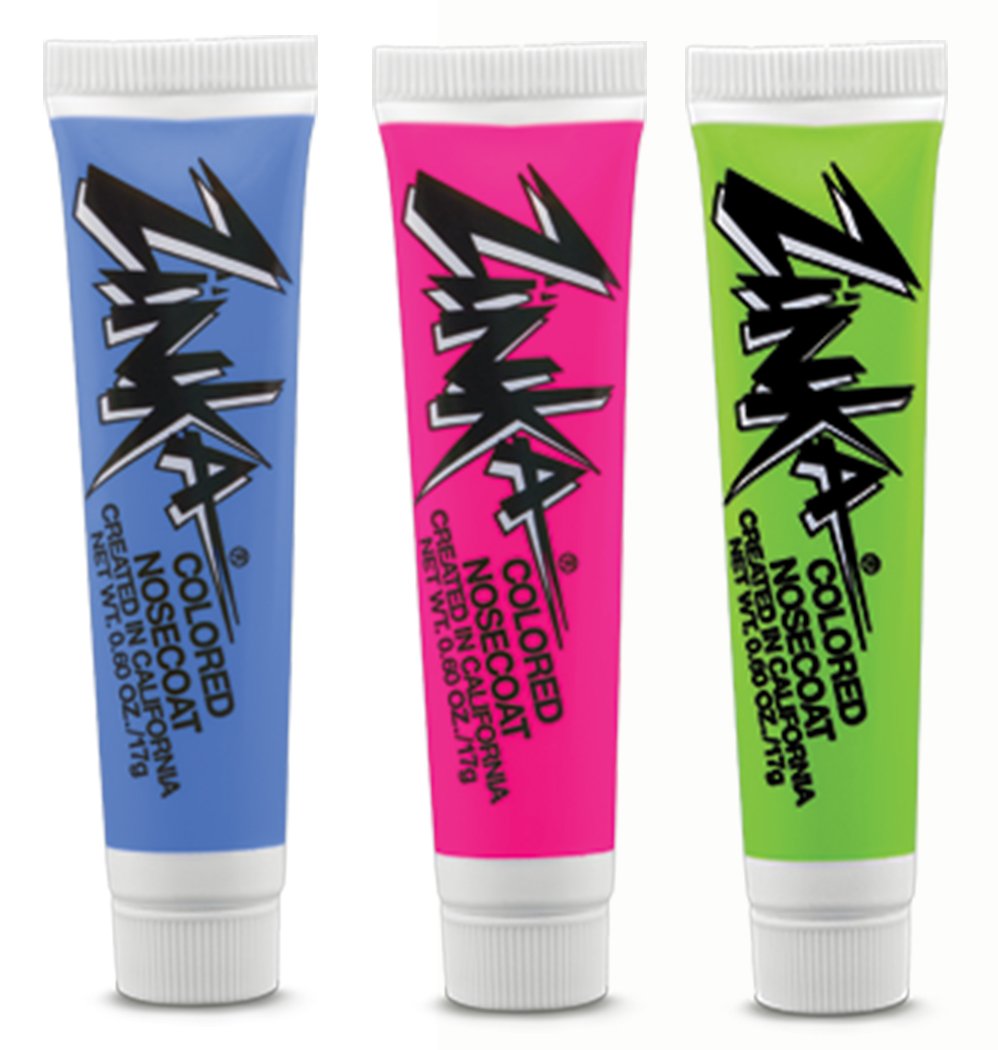 Zinka Nosecoat Blue 0.6 oz tube for visual sun protection on skin