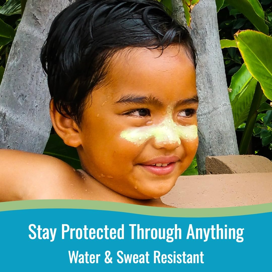 Zinka UV-A and UV-B protection for full face coverage.