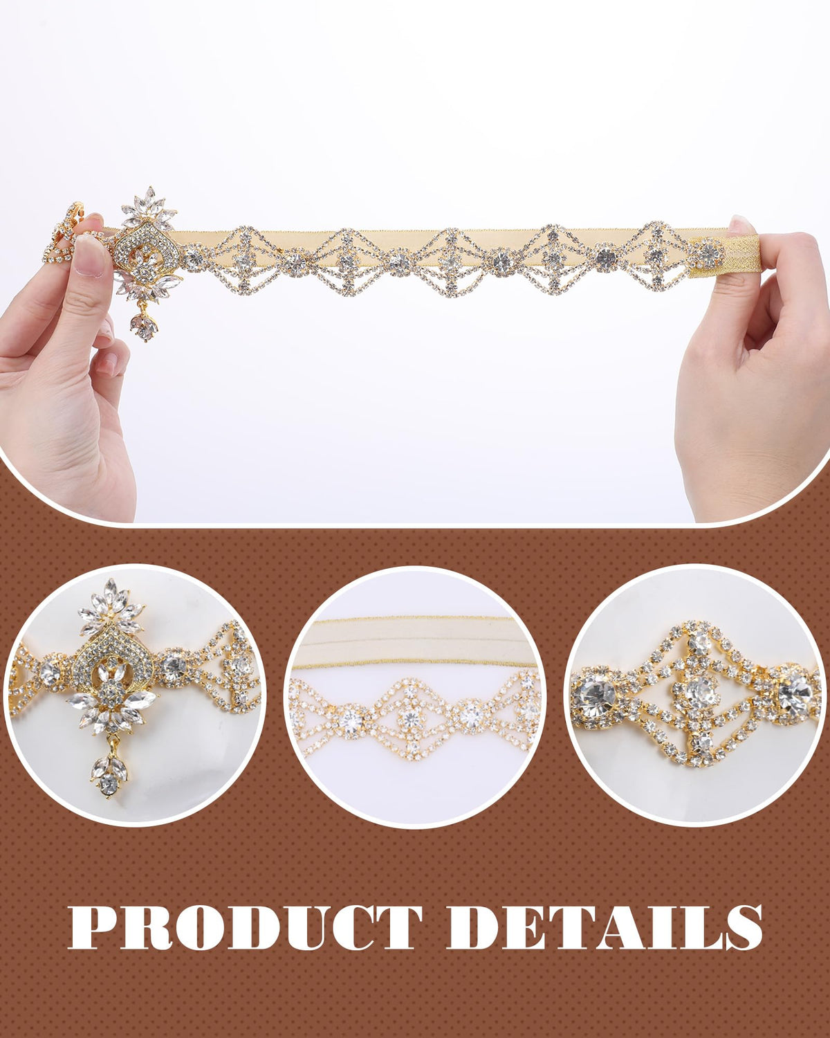 Zinniday headband retro gala use for 1920s themed events