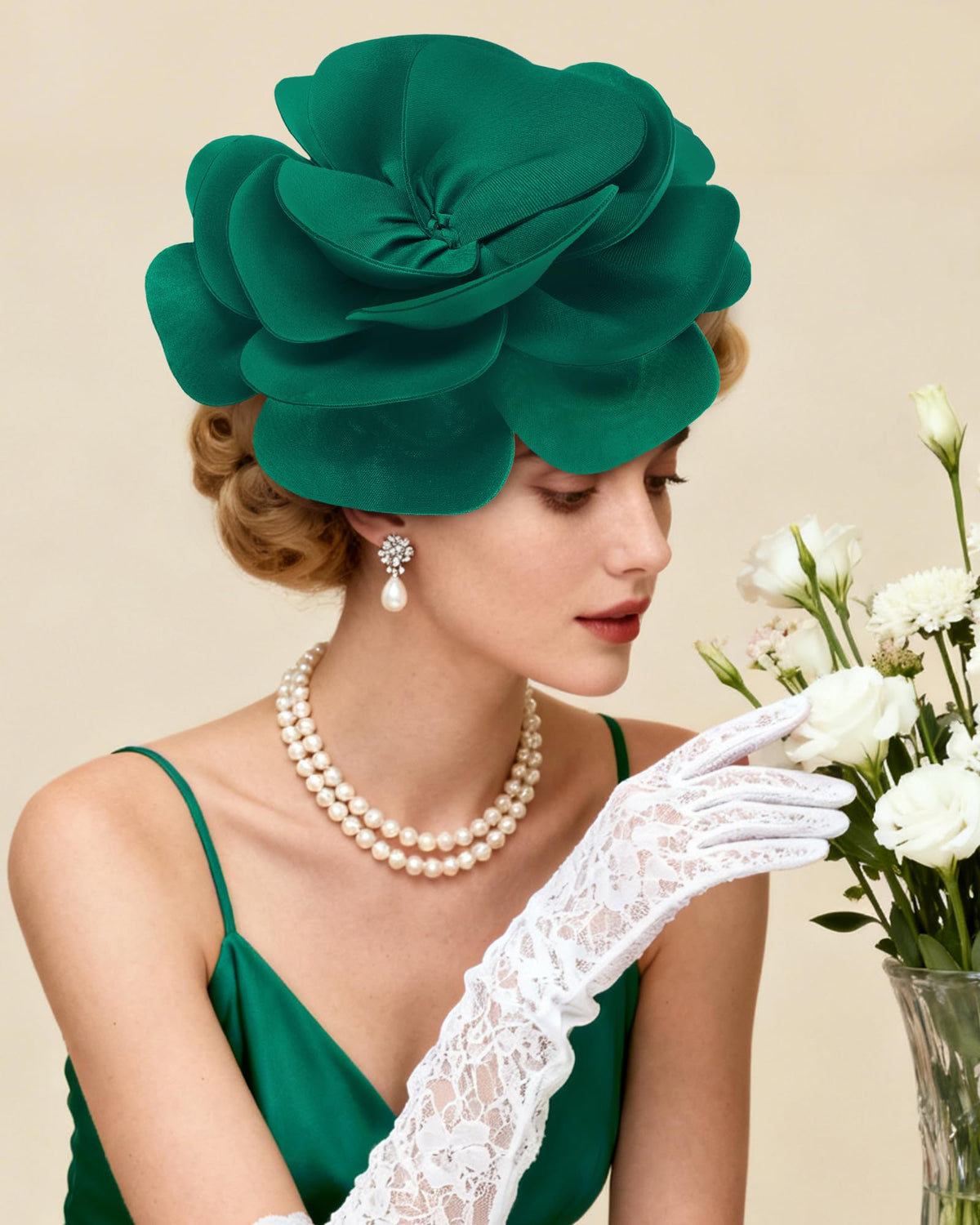 Zinniday bridal wedding fascinator hat complements gowns with refined, secure fit.