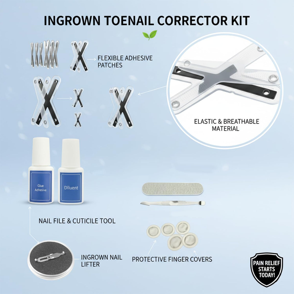 Zinweyton titanium alloy corrector auto rebounds for supportive shape.