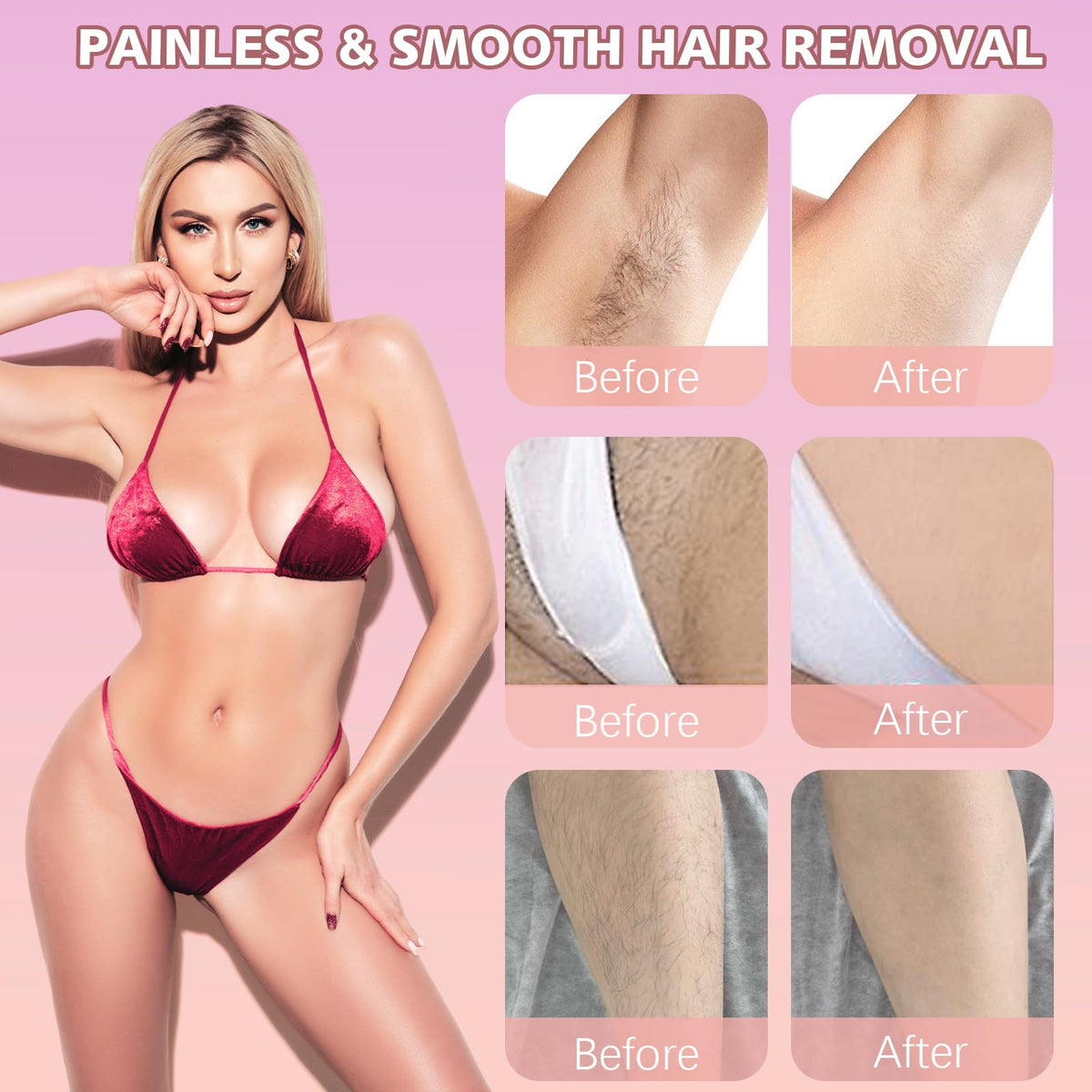 ZIOU bikini trimmer adjustable comb at 3mm and 6mm