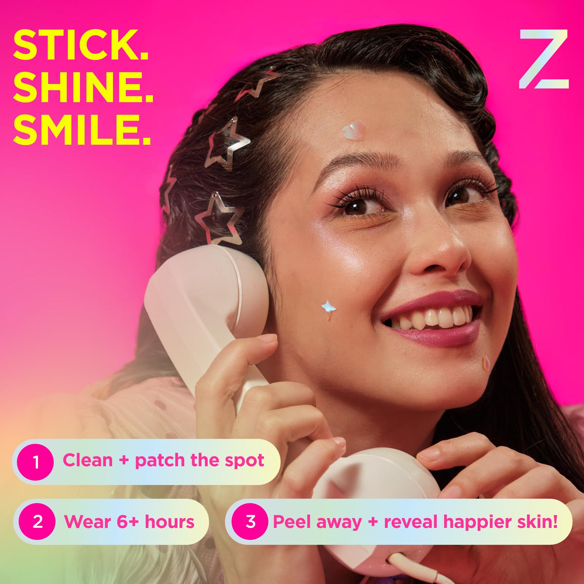 ZitSticka DreamHolo patch includes Niacinamide and Tea Tree for clear-looking skin