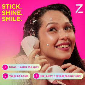 ZitSticka DreamHolo patch includes Niacinamide and Tea Tree for clear-looking skin