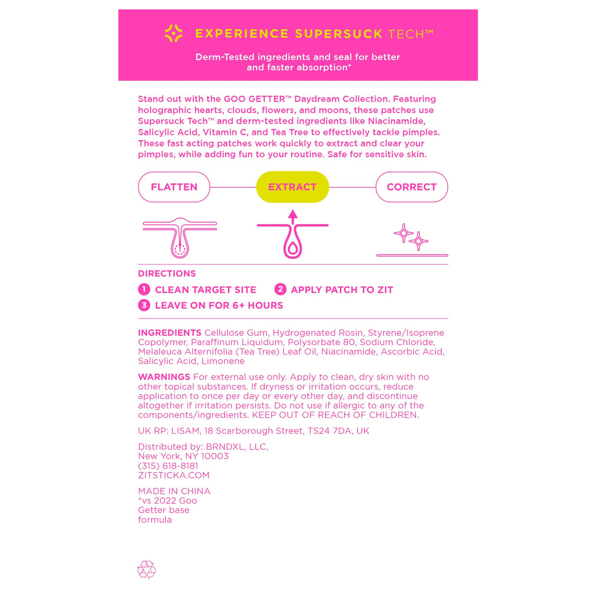 ZitSticka DreamHolo patch teen gift pack for stylish skincare