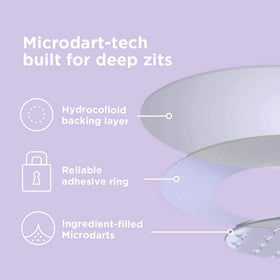 ZitSticka Hyperfade patch on skin demonstrates hydration and a more even complexion
