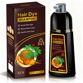 ZIXSIRP dark brown hair dye shampoo pack for quick gray coverage and natural color.