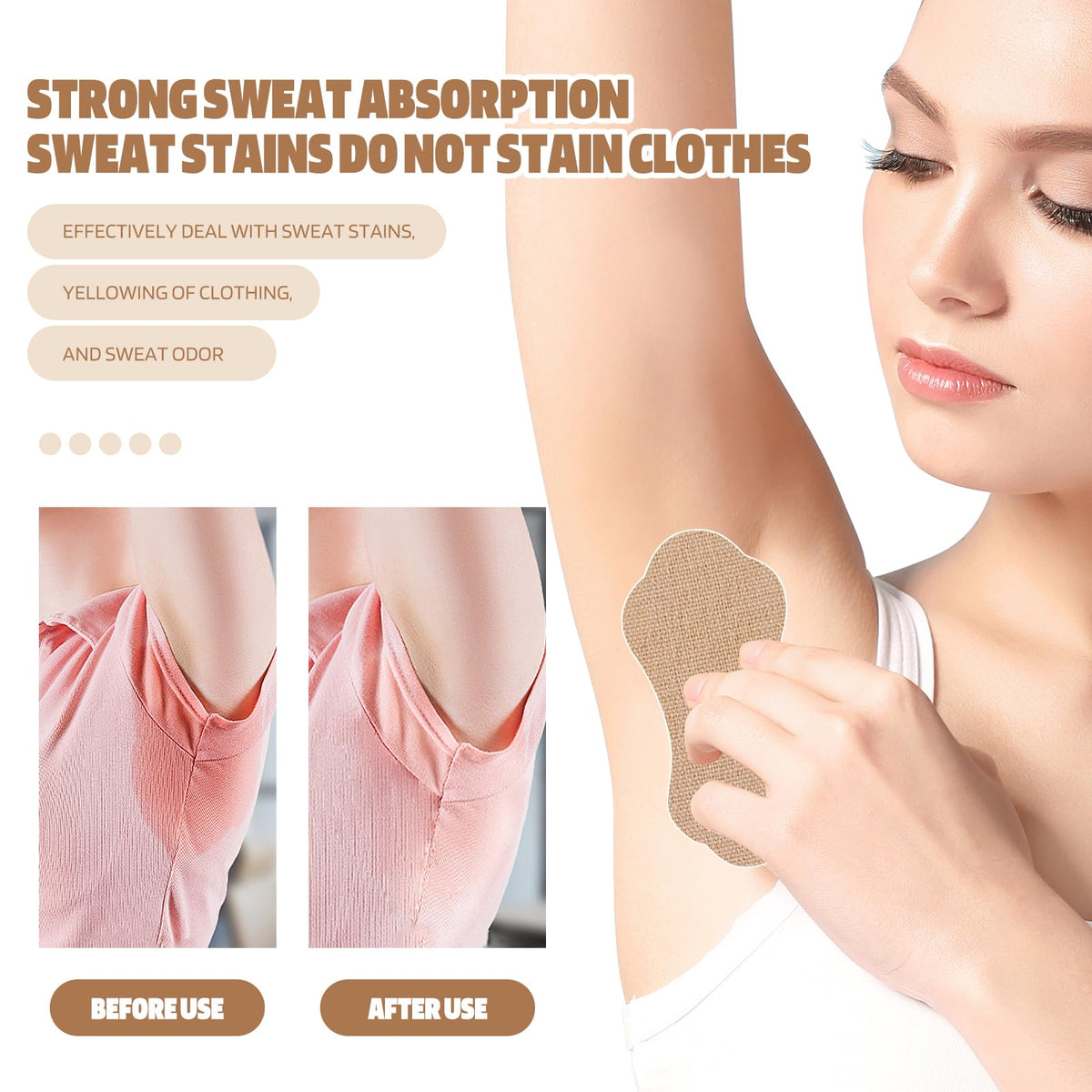 Ziyue skin friendly cotton material for armpit comfort
