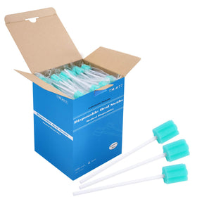 ZIZNBA disposable mouth swabs box for travel and ready to use.