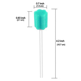 ZIZNBA disposable oral swabs ready for on-the-go refreshing.
