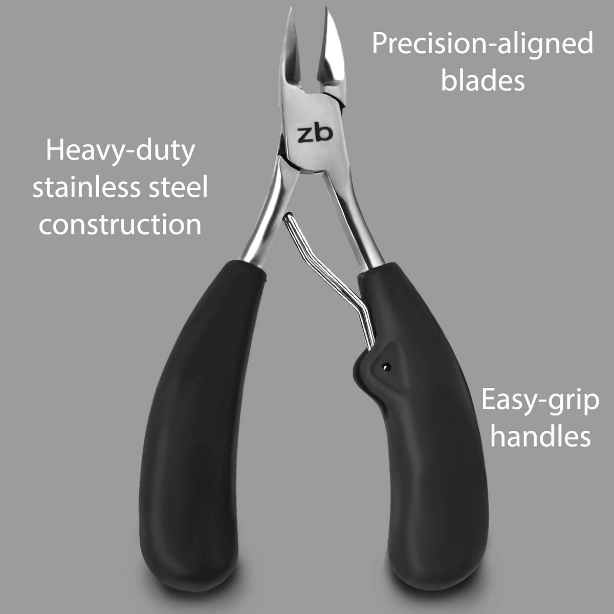 Zizzili Basics clippers designed for thick nails delivering clean, controlled cuts.