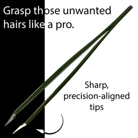 Zizzili Basics Tweezers showing calibrated arm tension for controlled tweezing