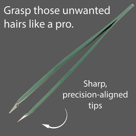 Zizzili Basics tweezers grip fine hairs at the root