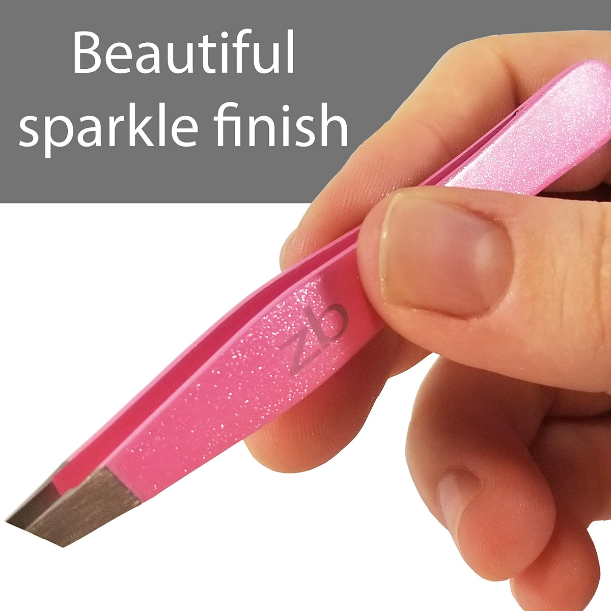 Protective pouch with bubblegum pink tweezers—travel-friendly hygiene storage.