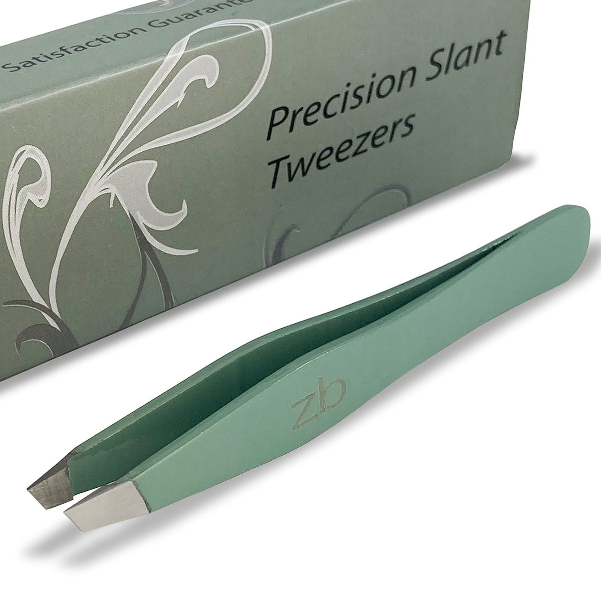 Zizzili Basics tweezers with slant tip for precise eyebrow shaping