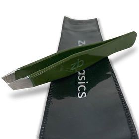 Zizzili Basics Tweezers with slant tips for precise brow shaping and root hair removal
