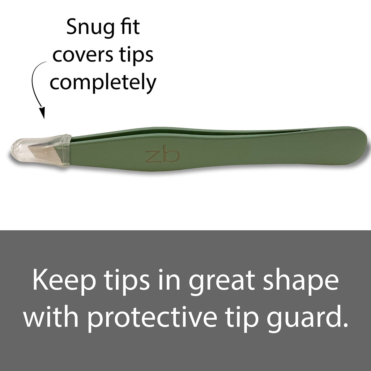 Zizzili Basics travel-ready tweezers for on-the-go grooming