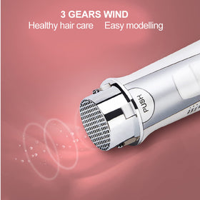 ZJchao 2 in 1 hair dryer brush drying action delivers fast, controlled warmth.