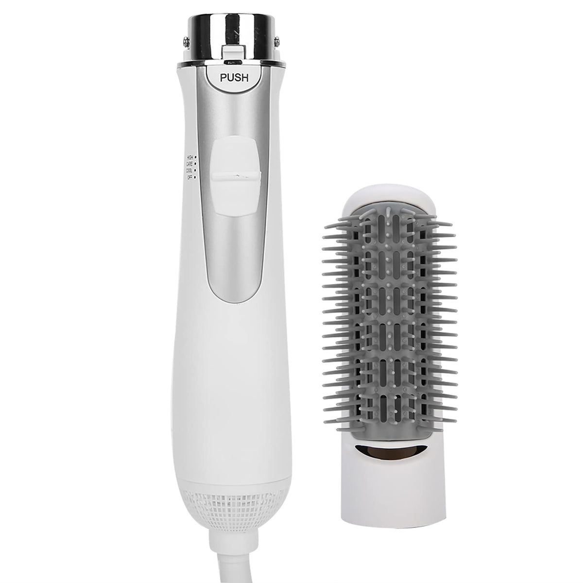 ZJchao 2 in 1 hair dryer brush ergonomic handle enhances styling comfort.