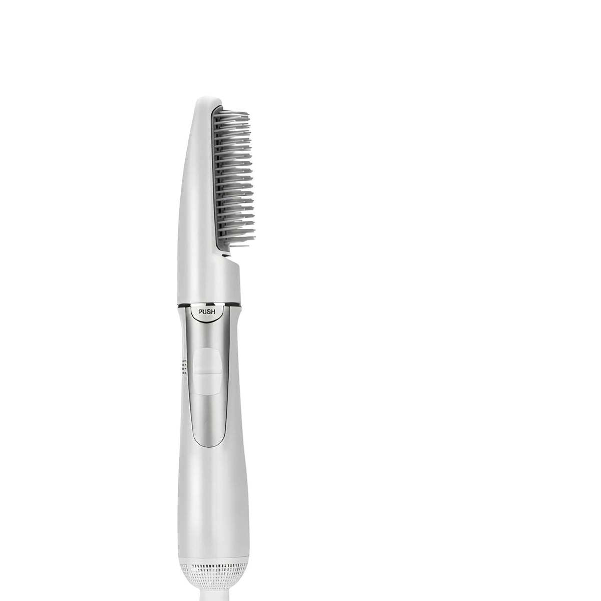 ZJchao 2 in 1 hair dryer brush front view shows smooth styling with gentle airflow.