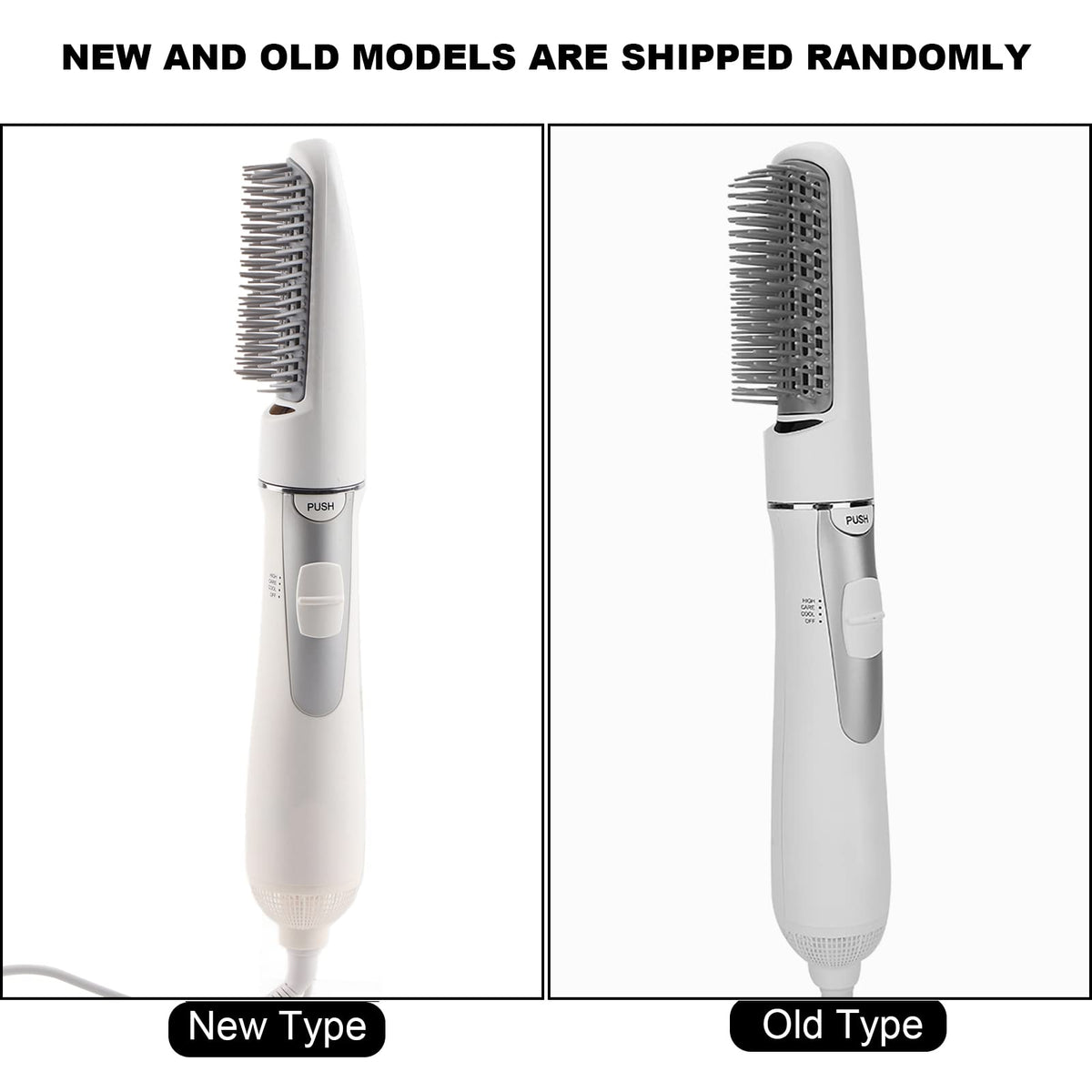 ZJchao 2 in 1 hair dryer brush travel friendly design fits small bags.