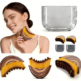 zjywhxdlyf lymphatic-contour-brush dual-action close-up for gentle massage and contouring.