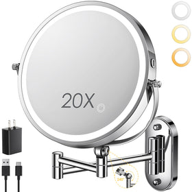 ZLOKLA 9-inch mirror with extended arm for flexible positioning during makeup