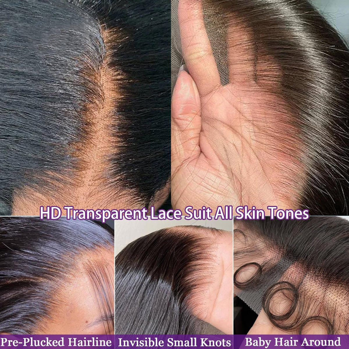 Zlzlblbl pre-plucked glueless wig with baby hair for easy daily wear.