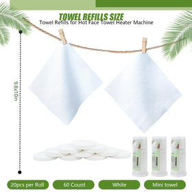 ZMJY compressed towels on three rolls streamline loading and use