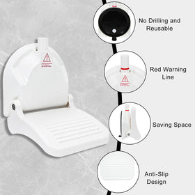 ZMJY Shower Foot Rest anti-slip surface keeps feet steady while bathing
