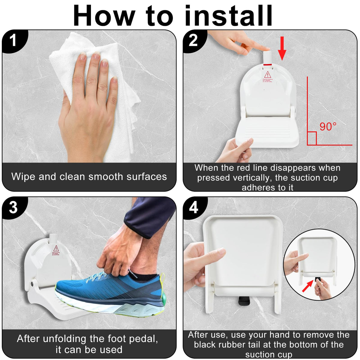 ZMJY Shower Foot Rest serves as a versatile bathroom accessory