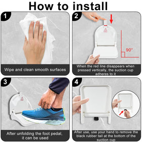 ZMJY Shower Foot Rest serves as a versatile bathroom accessory