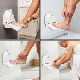 ZMJY Shower Foot Rest enables easy shoe tying without bending