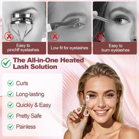 ZNJAVX skin-friendly silicone tip for gentle curling.