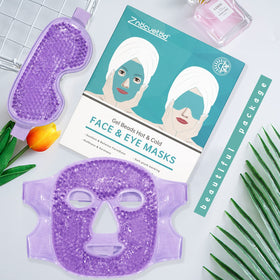 Znocuetod cooling ice face mask cools cheeks and eases facial tension.