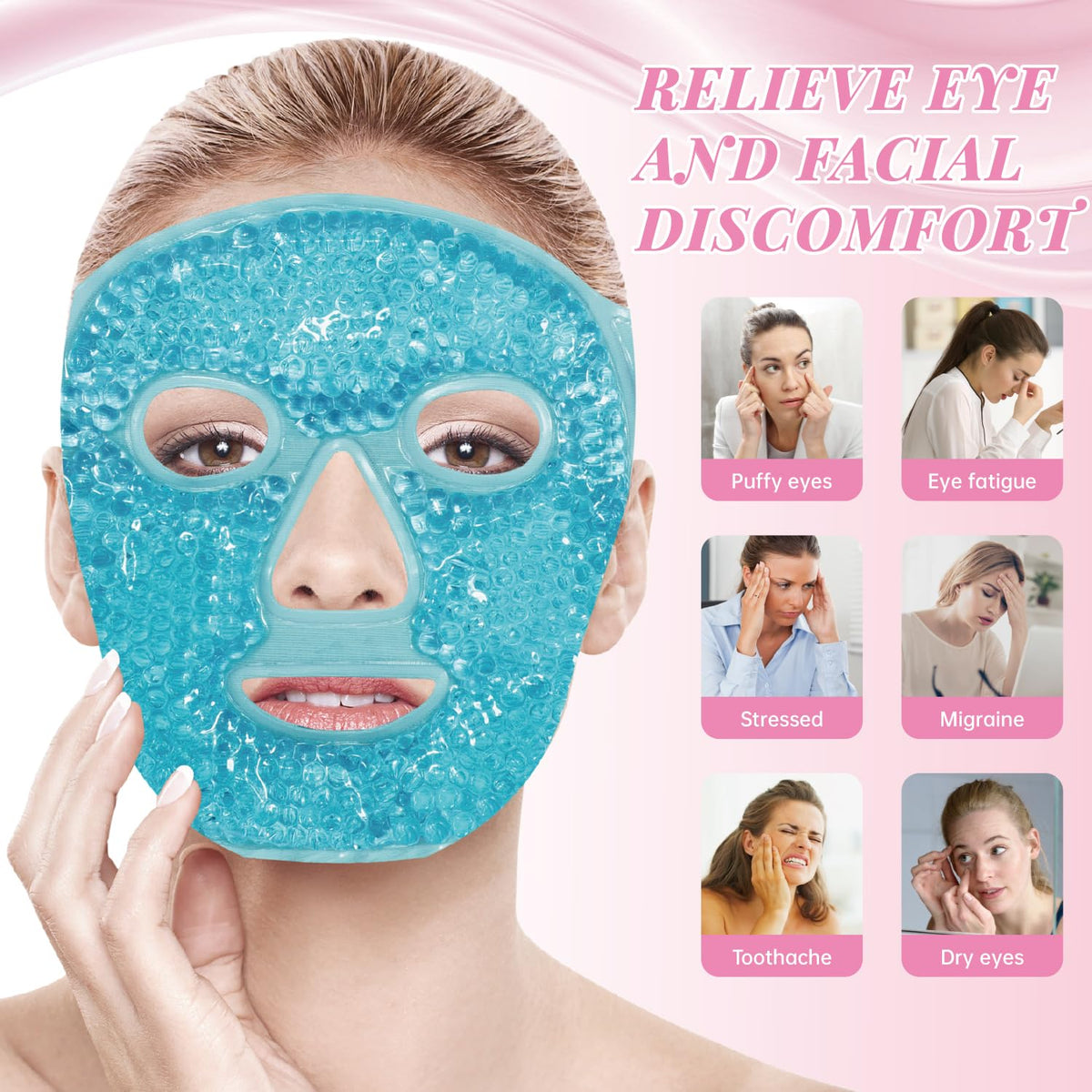 ZNÖCUETÖD jade roller with smooth glide for facial lifting
