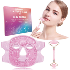 ZNÖCUETÖD jade-face-roller for smooth facial massage and lifting feel