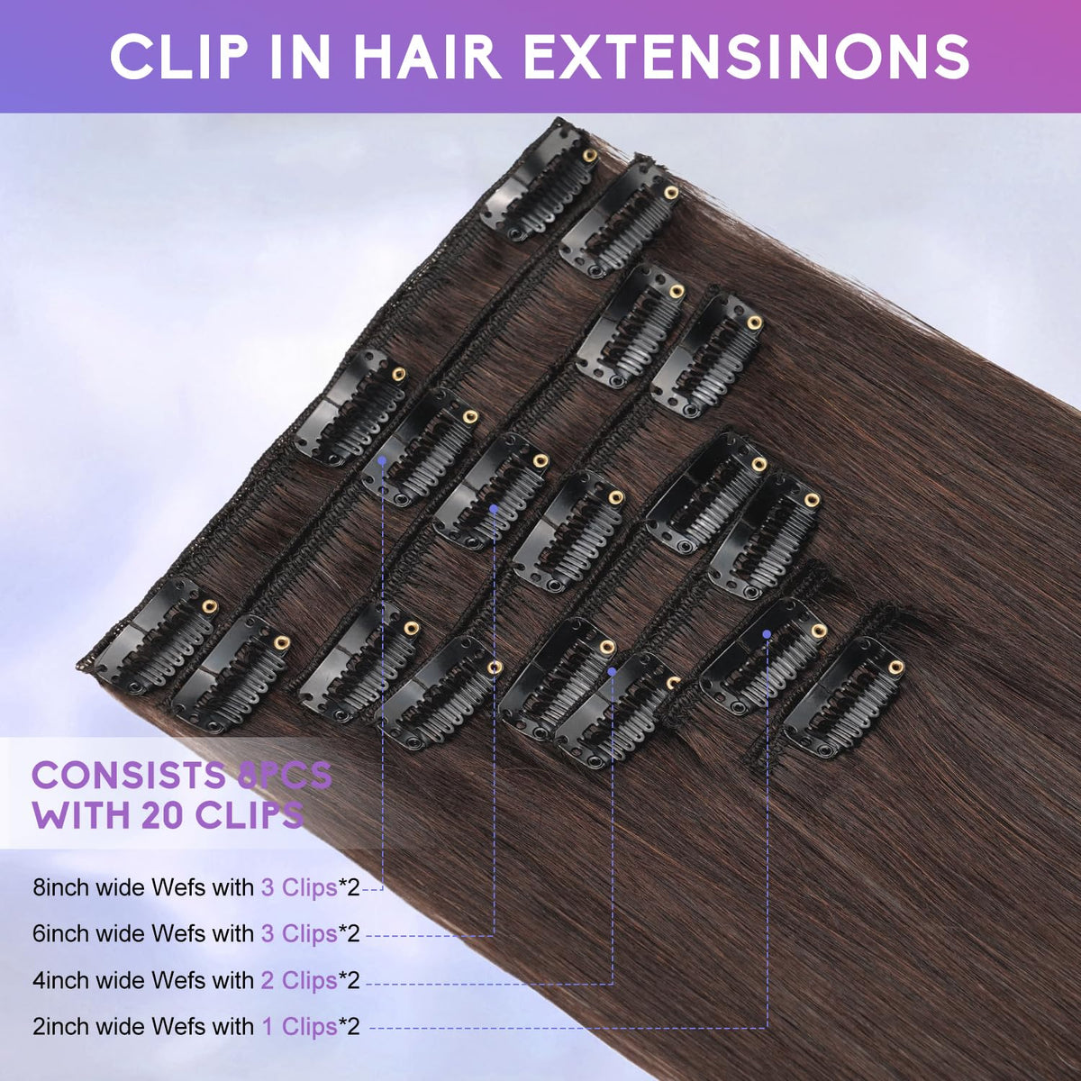 ZNXDJXE eight-piece set offers versatile volume and fullness