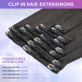 ZNXDJXE silicone non-slip clips secure extensions without pulling on scalp.