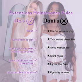 ZNXDJXE volume full look achieved with clip-in extensions