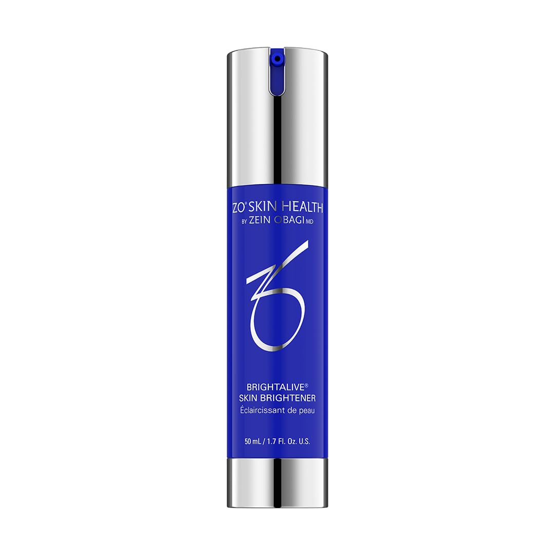 ZO Skin Health Brightalive bottle front highlights the brightening focus