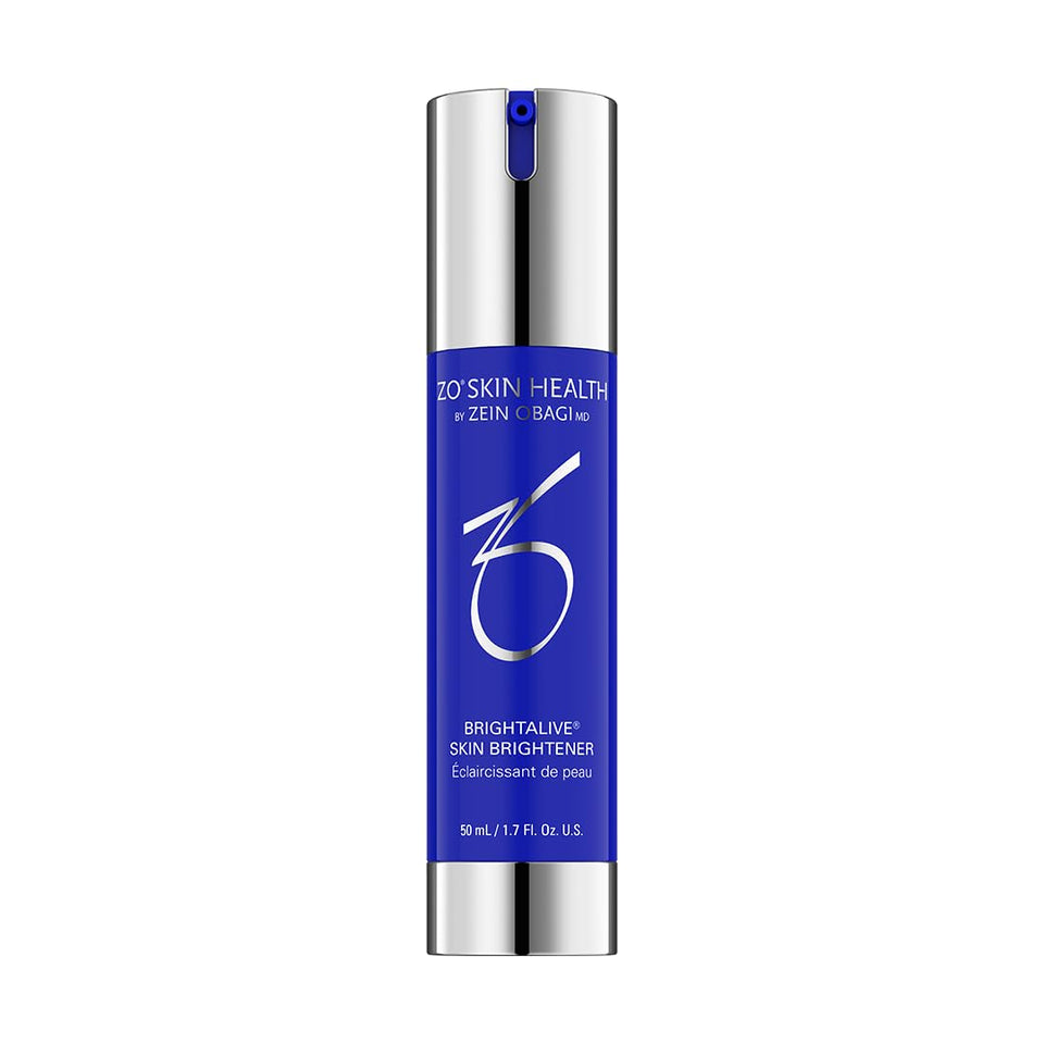 ZO Skin Health Brightalive bottle front highlights the brightening focus