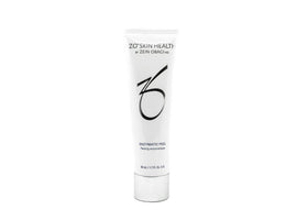 ZO SKIN HEALTH Enzymatic Peel on hand illustrating enzyme and AHA exfoliation for brighter skin.
