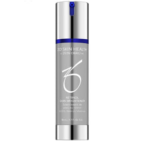 ZO Skin Health Retinol Brightener application showing even skin tone potential.