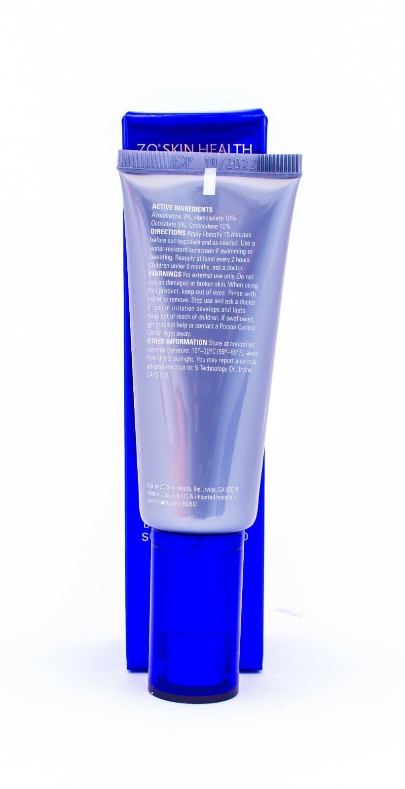 Outdoor usage scene with ZO Skin Health Smart Tone SPF 50 providing broad protection.