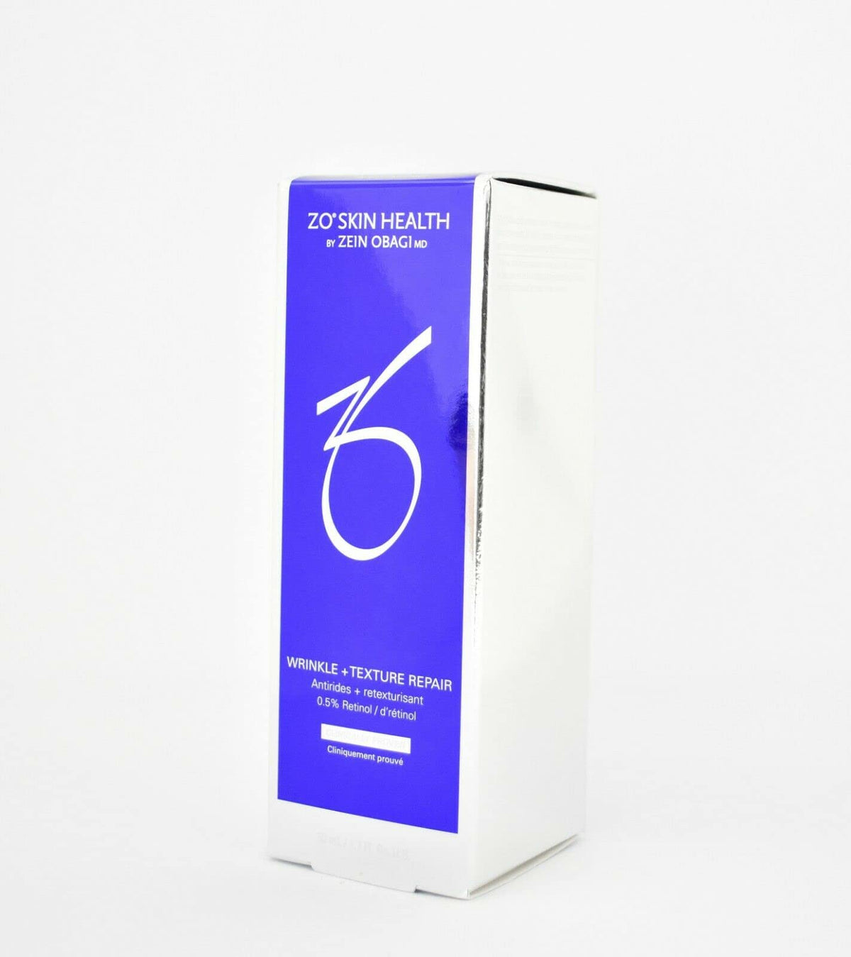 ZO Skin Health Wrinkle + Texture Repair bottle for smoother skin texture.