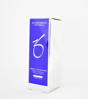 ZO Skin Health Wrinkle + Texture Repair bottle for smoother skin texture.