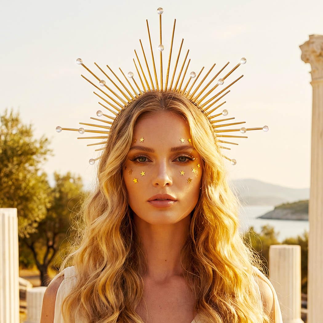 Zoestar Festival Hair Accessory Gold, comfortable for long wear during events and photo sessions.